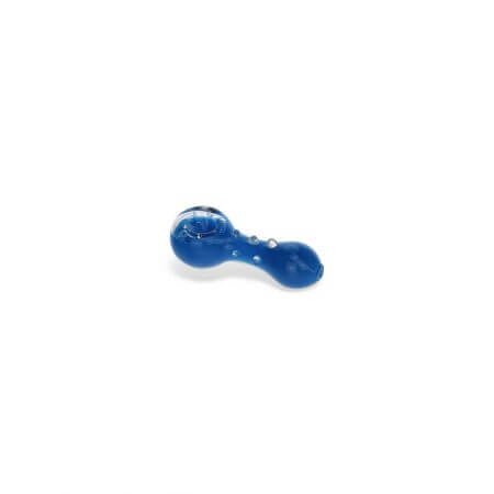 glass pipe with liquid blue